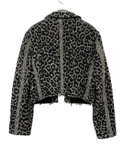 COMME des GARCONS COMME des GARCONS レオパード柄ツイードショートジャケット 20AW レディース SIZE M コムデギャルソン コムデギャルソン