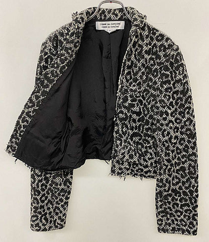 COMME des GARCONS COMME des GARCONS レオパード柄ツイードショートジャケット 20AW レディース SIZE M コムデギャルソン コムデギャルソン