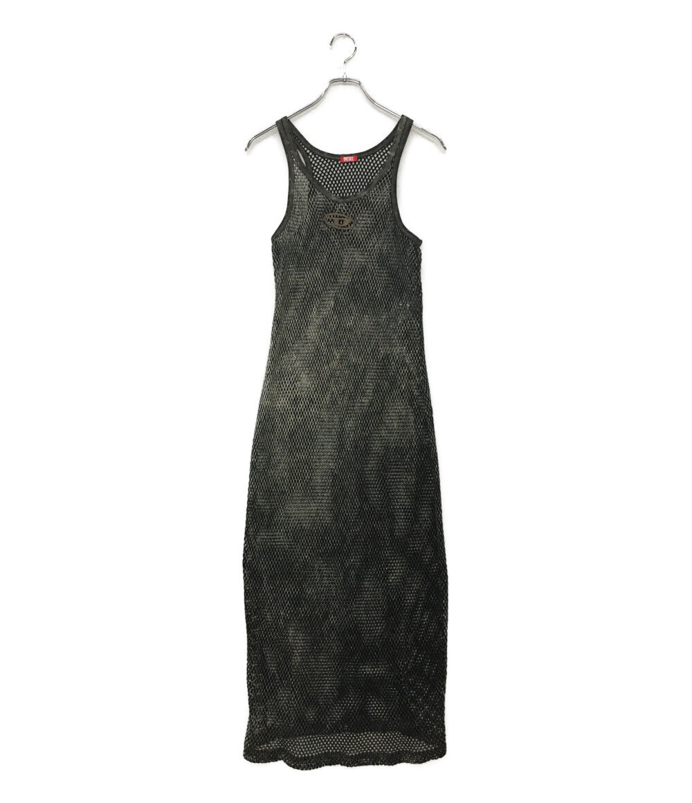美品 DIESEL ノースリーブワンピース GREY Dress MAEVE-UTLT レディース SIZE S ディーゼル