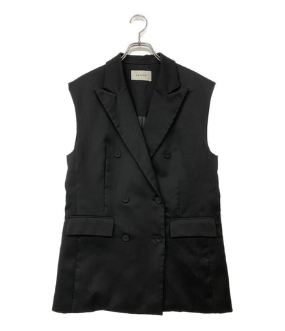FRAY I.D ベスト ダブルジレ ウール混 24ss レディース SIZE 1 フレイアイ・ディー