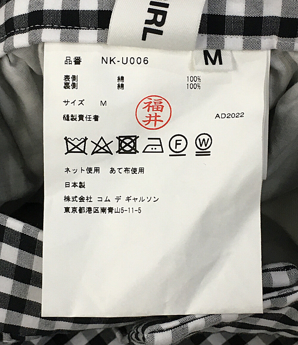 美品 COMME des GARCONS GIRL ギャル ギンガムチェックサロペット 23SS NK-U0006 レディース SIZE M コムデギャルソン
