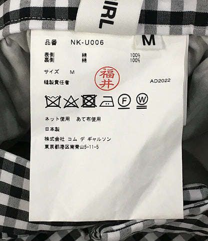 美品 COMME des GARCONS GIRL ギャル ギンガムチェックサロペット 23SS NK-U0006 レディース SIZE M コムデギャルソン