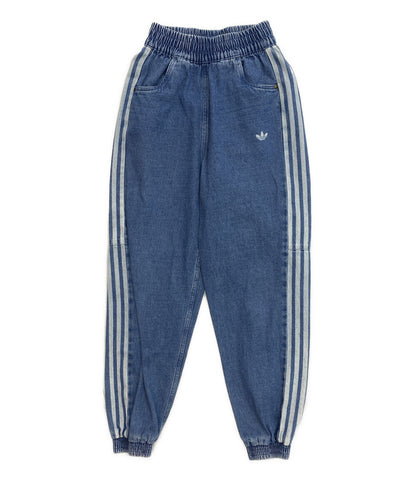 美品 adidas イージーデニムパンツ 3ライン レディース SIZE J S アディダス