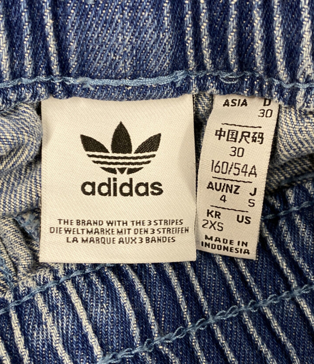 美品 adidas イージーデニムパンツ 3ライン レディース SIZE J S アディダス