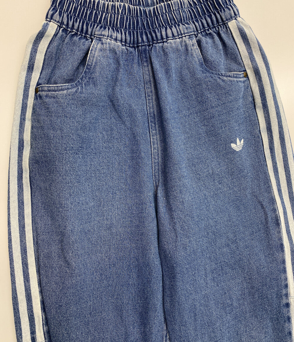 美品 adidas イージーデニムパンツ 3ライン レディース SIZE J S アディダス