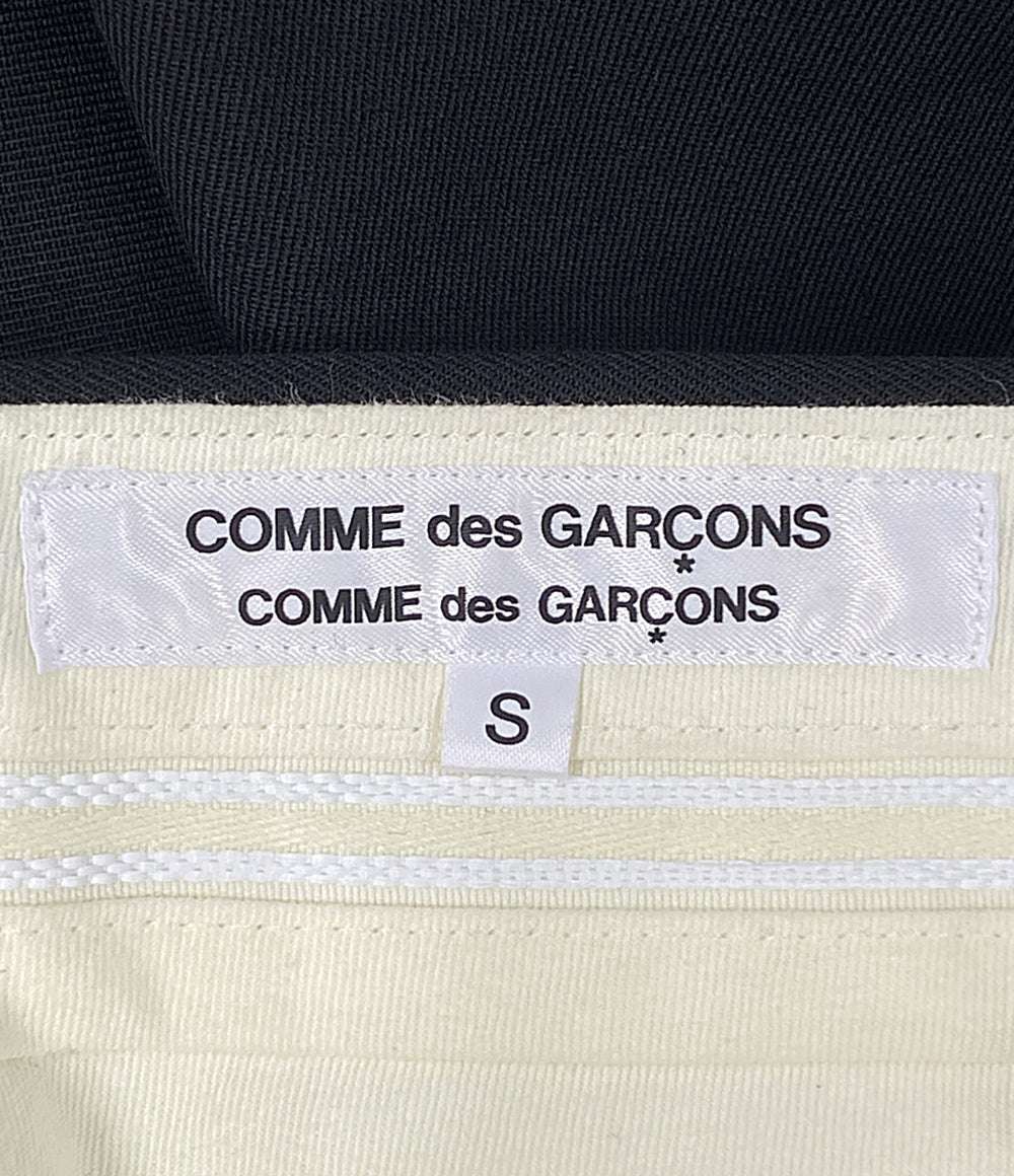 コムデギャルソン コムデギャルソン 裾スリット2タックウールパンツ 24SS RM-P016 レディース SIZE S COMME des GARCONS COMME des GARCONS