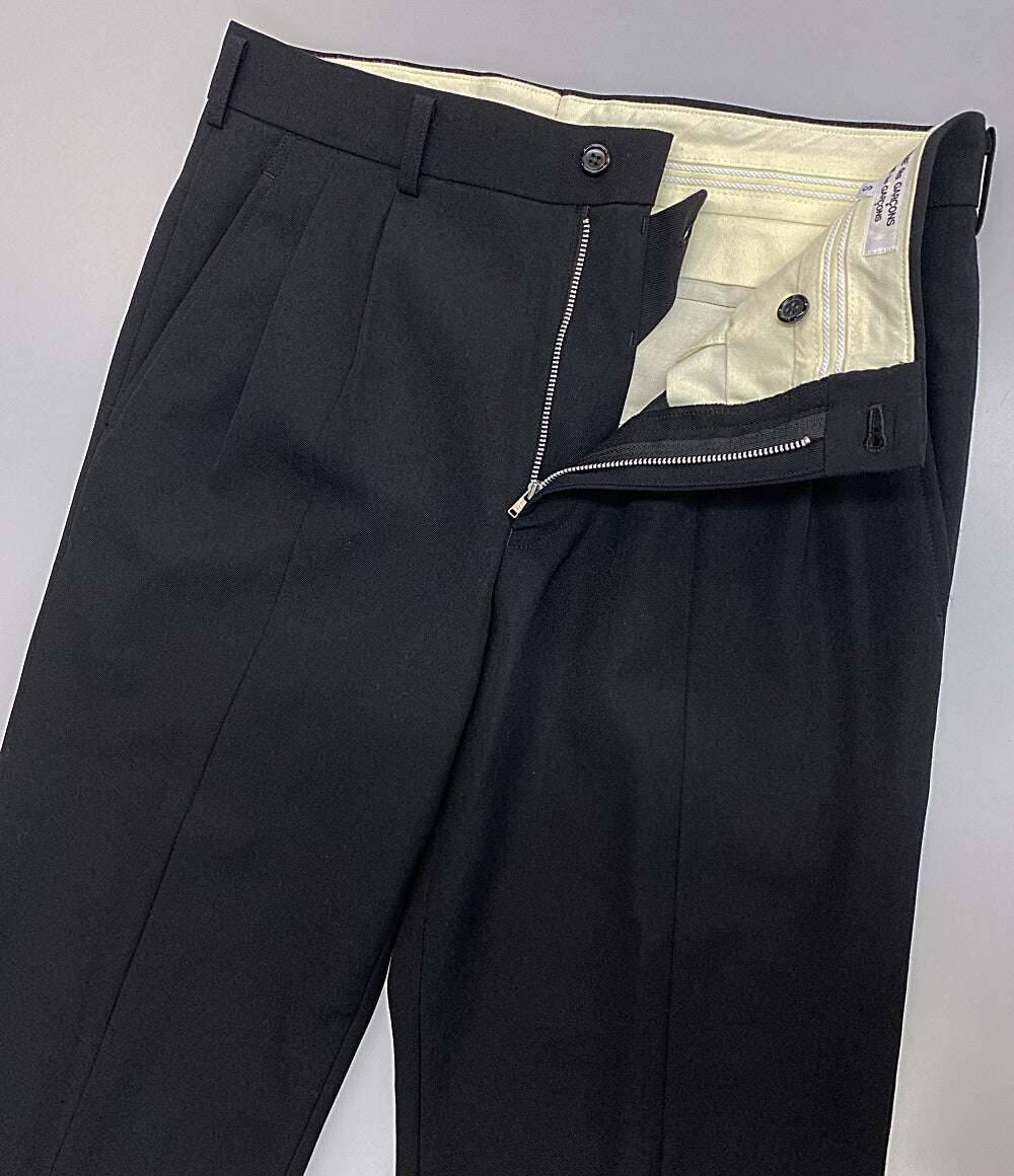 コムデギャルソン コムデギャルソン 裾スリット2タックウールパンツ 24SS RM-P016 レディース SIZE S COMME des GARCONS COMME des GARCONS