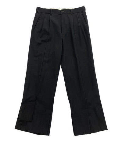 コムデギャルソン コムデギャルソン 裾スリット2タックウールパンツ 24SS RM-P016 レディース SIZE S COMME des GARCONS COMME des GARCONS