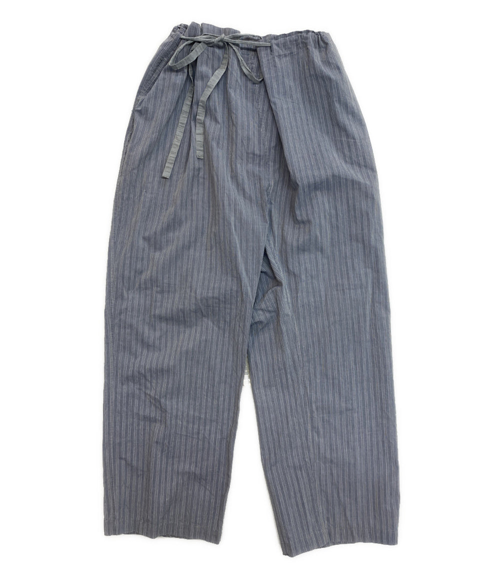 TOUJOURS パンツ コットンストライプ紐パンツ レディース SIZE F トゥジュー