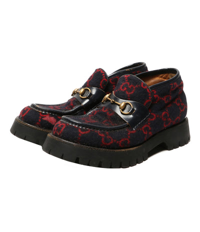 グッチ ホースビットローファー GG柄 メンズ SIZE 8 GUCCI