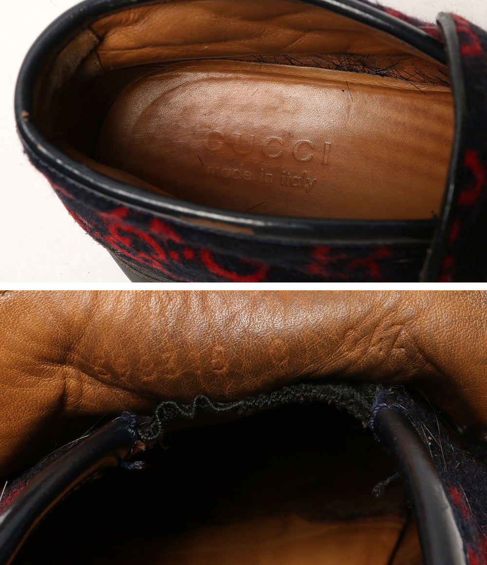 グッチ ホースビットローファー GG柄 メンズ SIZE 8 GUCCI