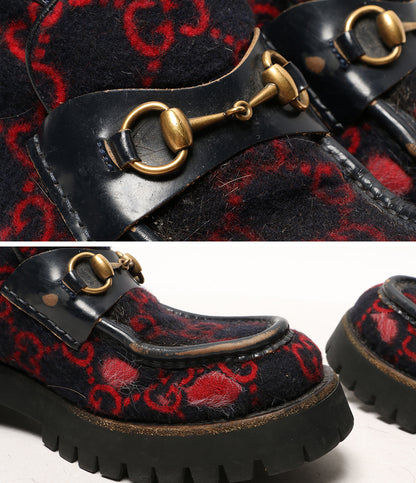 グッチ ホースビットローファー GG柄 メンズ SIZE 8 GUCCI
