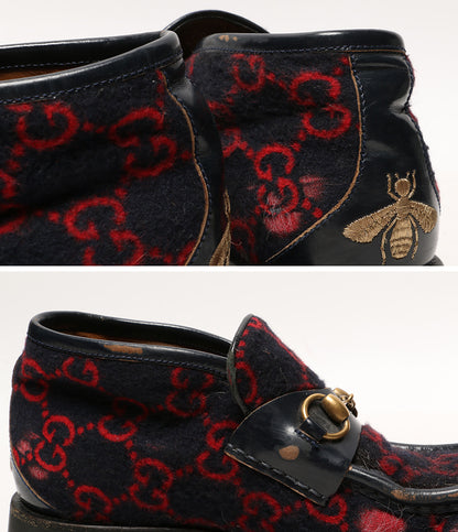 グッチ ホースビットローファー GG柄 メンズ SIZE 8 GUCCI