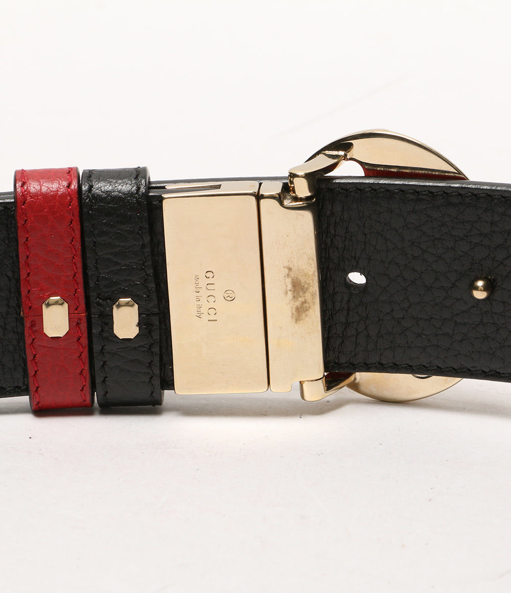 GUCCI グッチ レザーベルト ワインレッド
