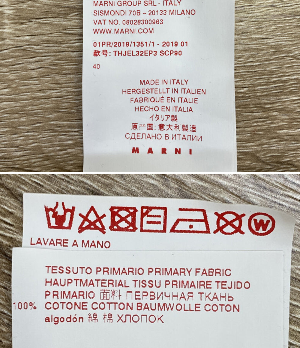 MARNI 半袖Tシャツ ロゴプリント 19ss レディース SIZE 40 マルニ