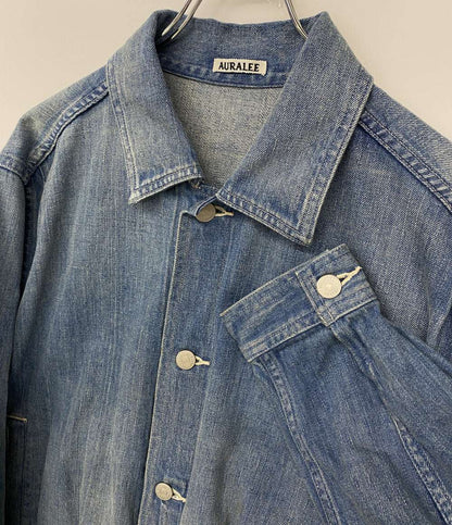 AURALEE デニムジャケット Selvedge Faded Light Denim A25SB01DE 25SS メンズ SIZE 4 オーラリー