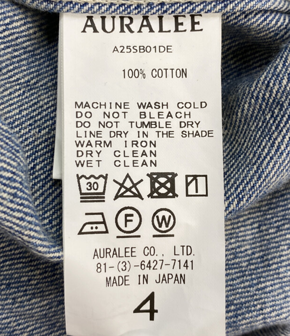 オーラリー デニムジャケット Selvedge Faded Light Denim A25SB01DE