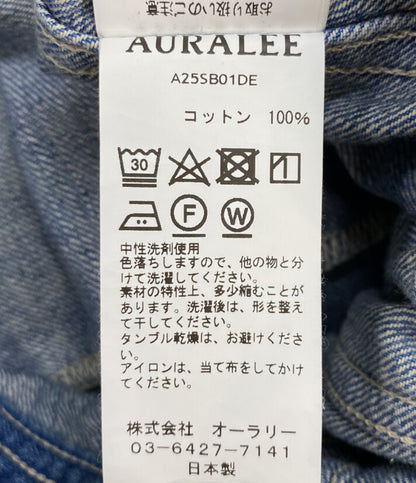 オーラリー デニムジャケット Selvedge Faded Light Denim A25SB01DE 25SS メンズ SIZE 4 AURALEE