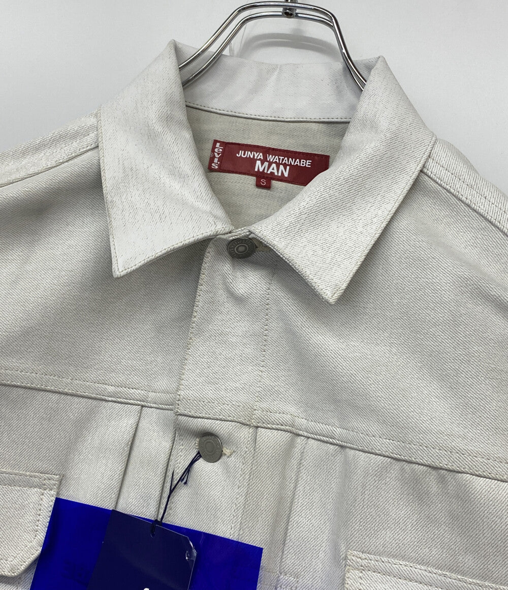 コムデギャルソンジュンヤワタナベマン リーバイス ペンキ加工トラッカージャケット 25SS WO-J201 メンズ SIZE S JUNYA WATANABE MAN×Levi's