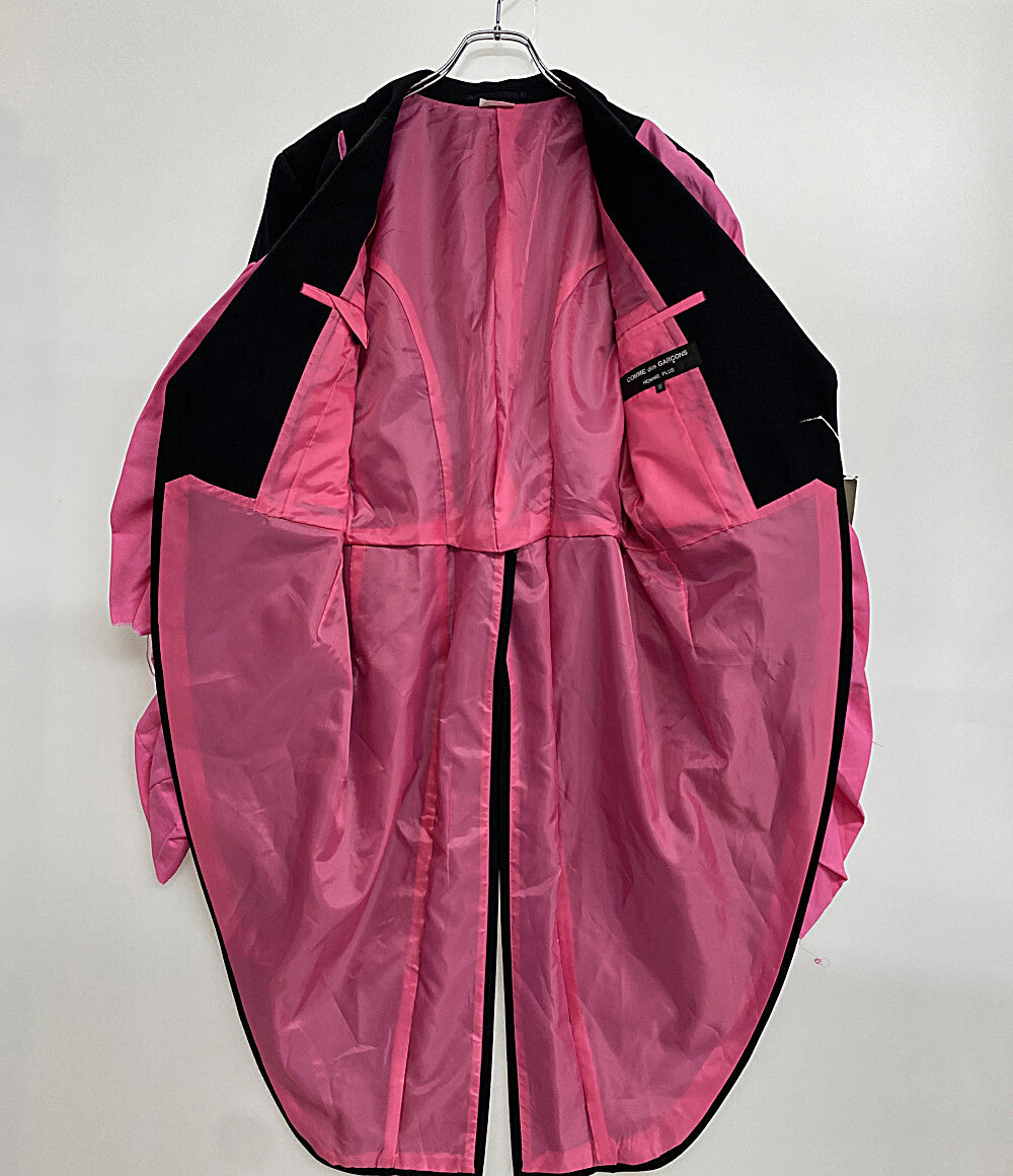 美品 COMME des GARCONS HOMME PLUS エステルスリットジャケット 25SS PO-J053 メンズ SIZE M コムデギャルソンオムプリュス