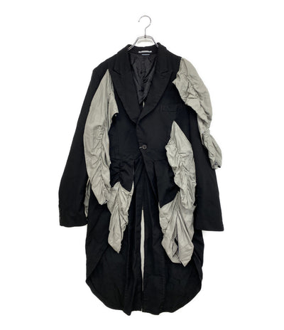 COMME des GARCONS HOMME PLUS 製品染めスリットジャケット 25SS PO-J052 メンズ SIZE L コムデギャルソンオムプリュス