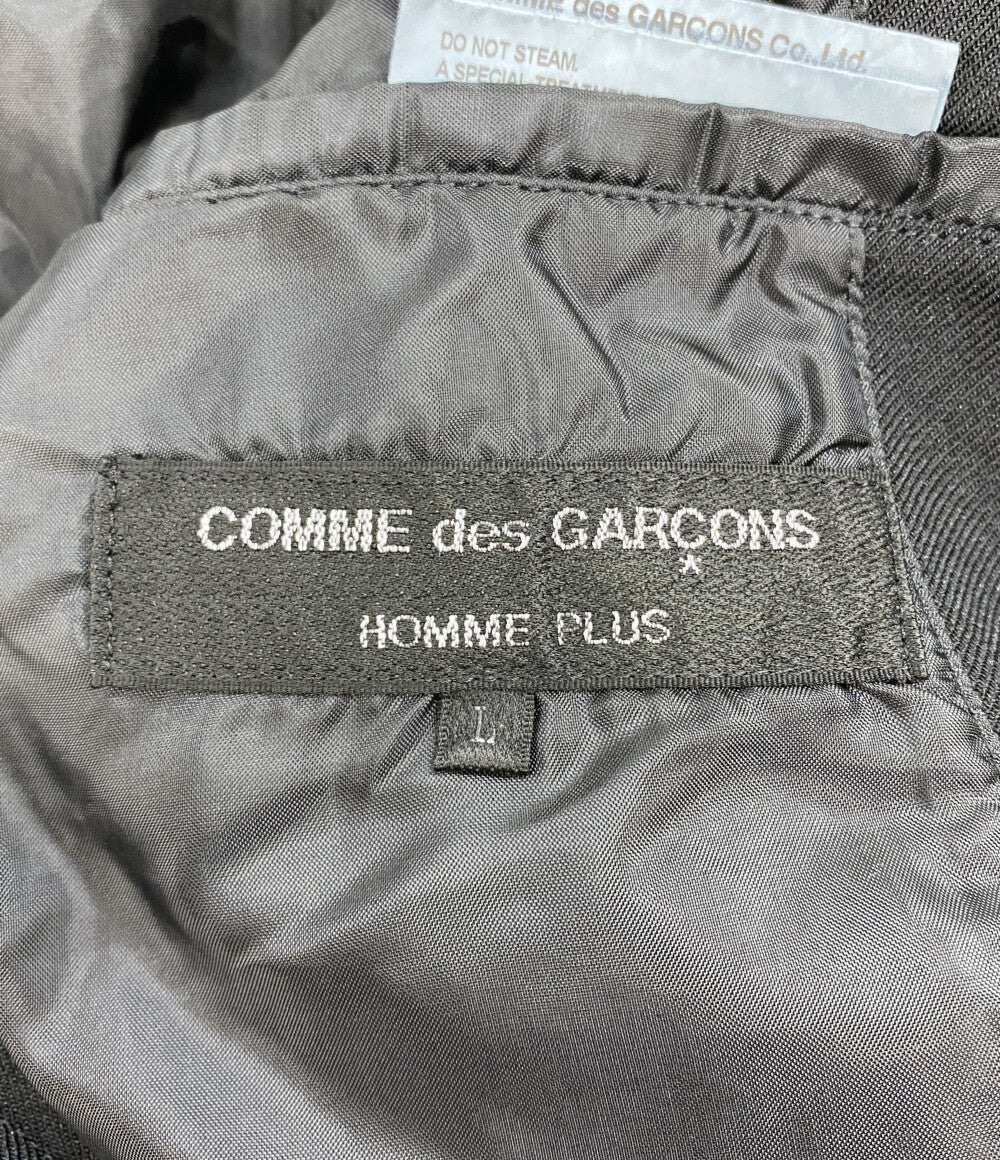 COMME des GARCONS HOMME PLUS 製品染めスリットジャケット 25SS PO-J052 メンズ SIZE L コムデギャルソンオムプリュス