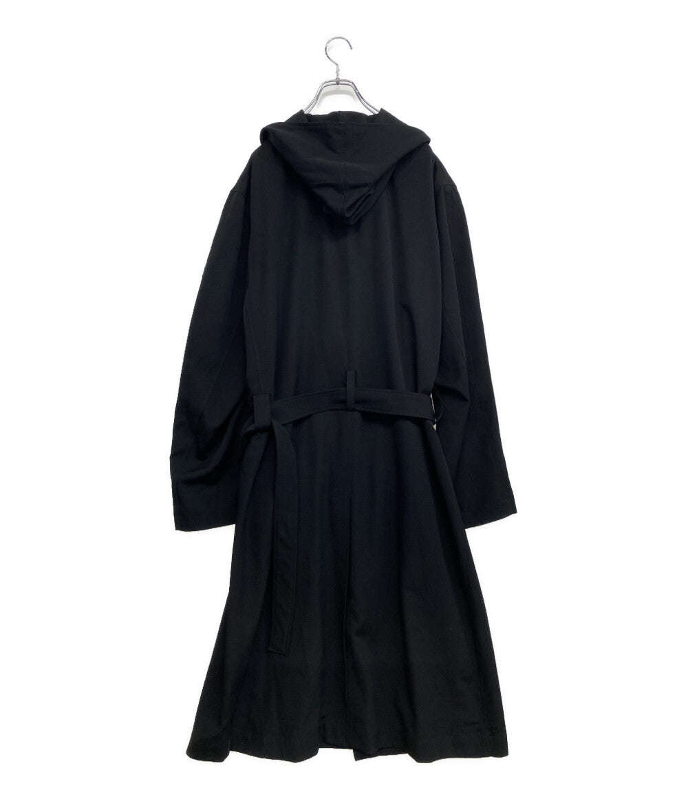 REGULATION YOHJI YAMAMOTO レギュレーションヨウジヤマモト ウールギャバフーデッドコート 24AW H0-C01-140 メンズ SIZE 4