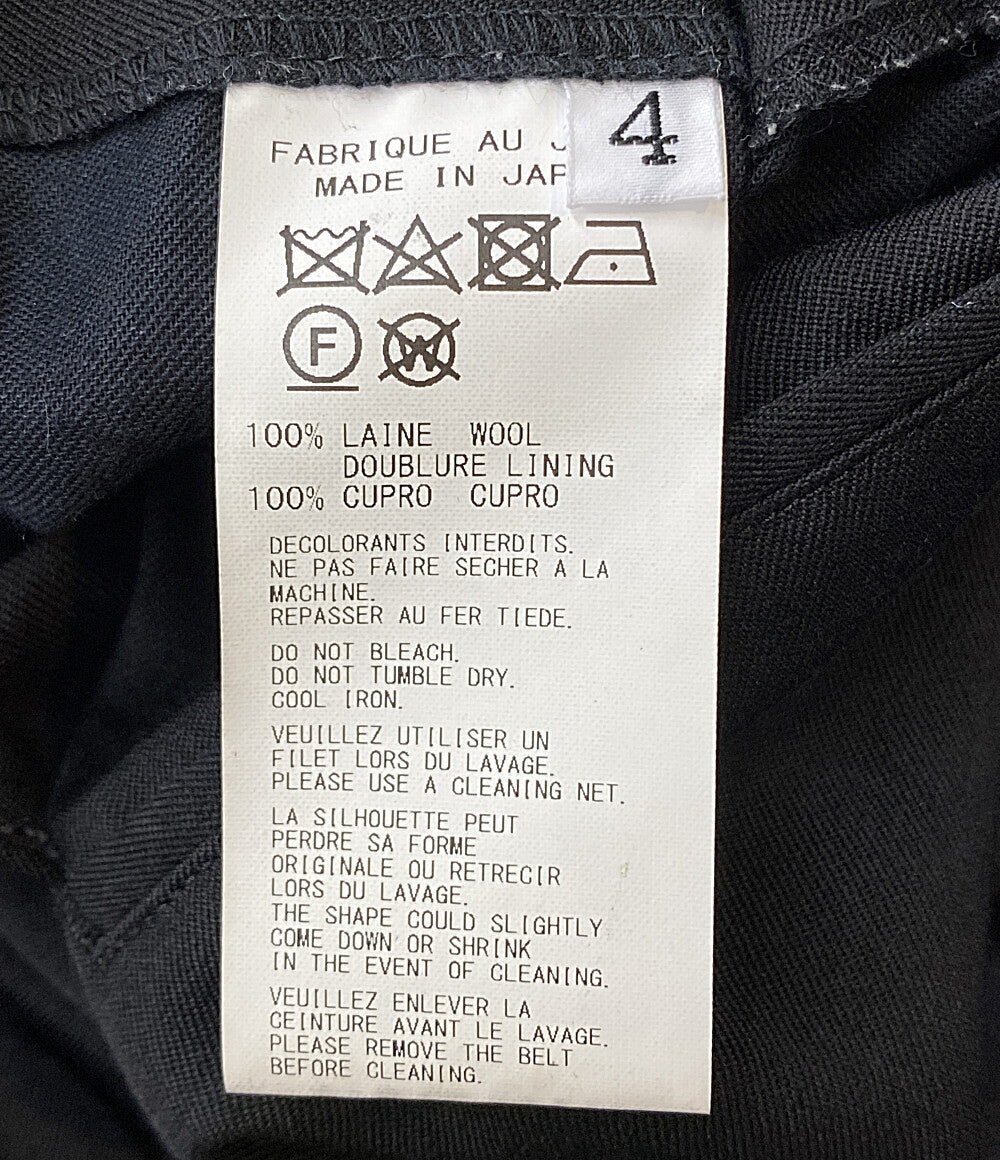 REGULATION YOHJI YAMAMOTO レギュレーションヨウジヤマモト ウールギャバフーデッドコート 24AW H0-C01-140 メンズ SIZE 4