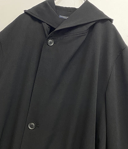 REGULATION YOHJI YAMAMOTO レギュレーションヨウジヤマモト ウールギャバフーデッドコート 24AW H0-C01-140 メンズ SIZE 4