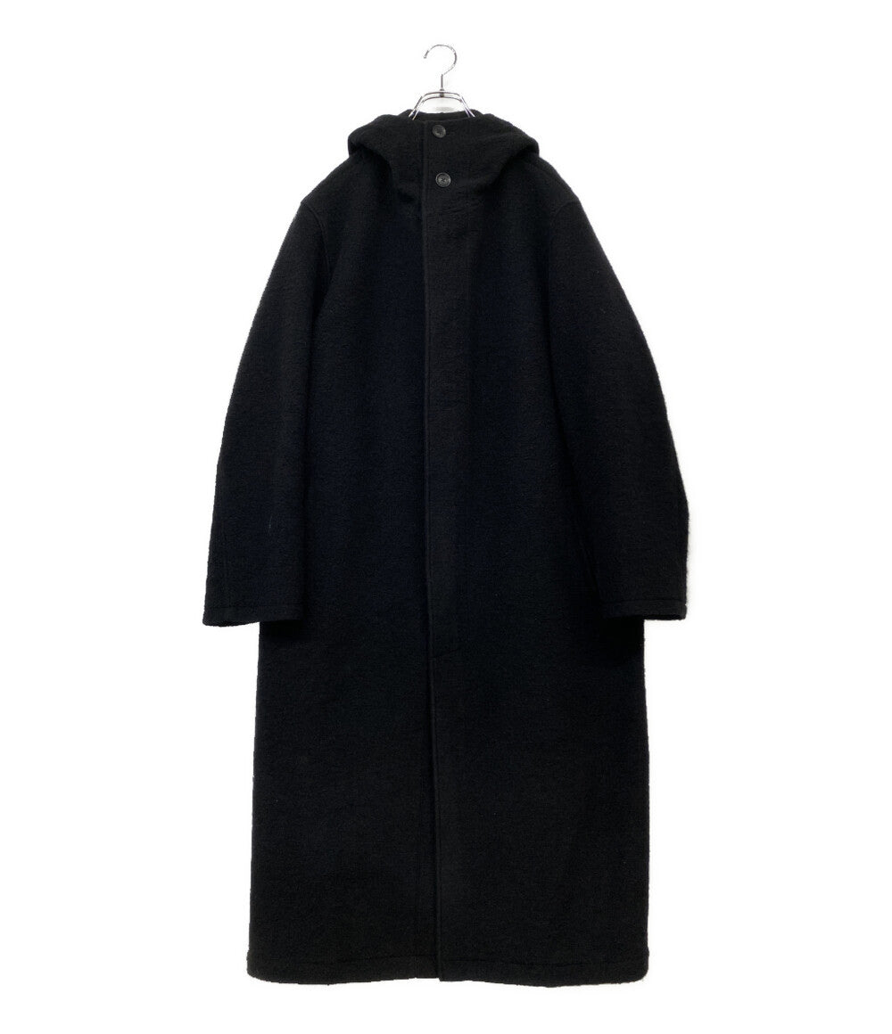 ヨウジヤマモトプールオム コート W PE SHRINK HOODED FASTENER COAT 21AW HX-C07-125 メンズ SIZE 3 YOHJI YAMAMOTO POUR HOMME