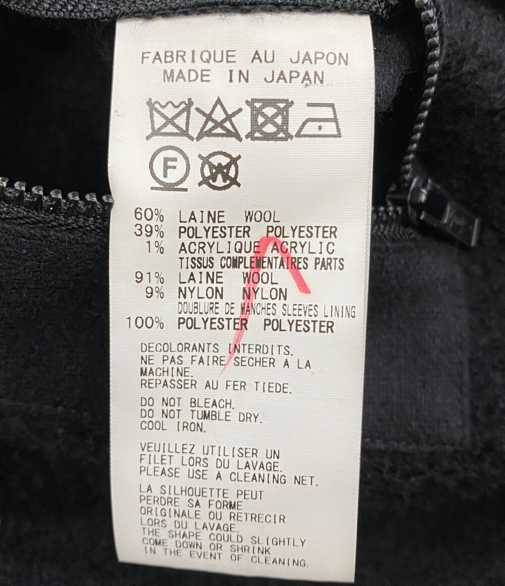 ヨウジヤマモトプールオム コート W PE SHRINK HOODED FASTENER COAT 21AW HX-C07-125 メンズ SIZE 3 YOHJI YAMAMOTO POUR HOMME