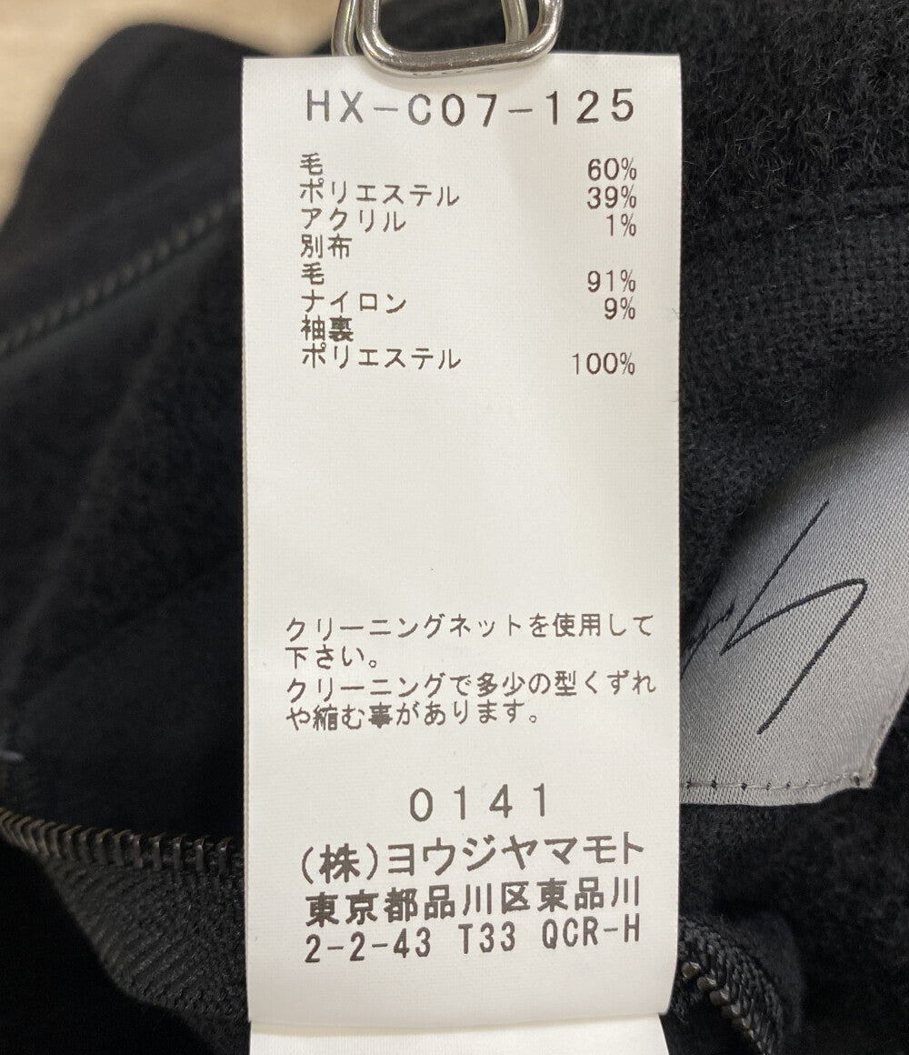 ヨウジヤマモトプールオム コート W PE SHRINK HOODED FASTENER COAT 21AW HX-C07-125 メンズ SIZE 3 YOHJI YAMAMOTO POUR HOMME