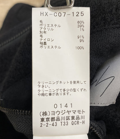 ヨウジヤマモトプールオム コート W PE SHRINK HOODED FASTENER COAT 21AW HX-C07-125 メンズ SIZE 3 YOHJI YAMAMOTO POUR HOMME