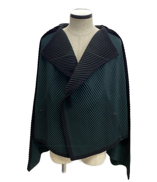 [人気•美品]ISSY MIYAKE ポンチョ風トップス 美品 HOMME PLISSE ISSEY MIYAKE ポンチョ MONTHLY COLOR JULY