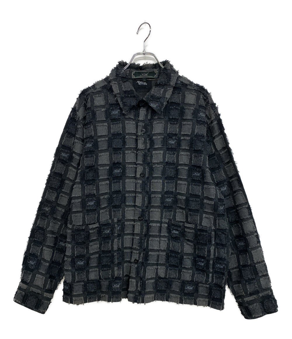 キス シャツジャケット Boxy Collared Overshirt 23aw メンズ SIZE L KITH