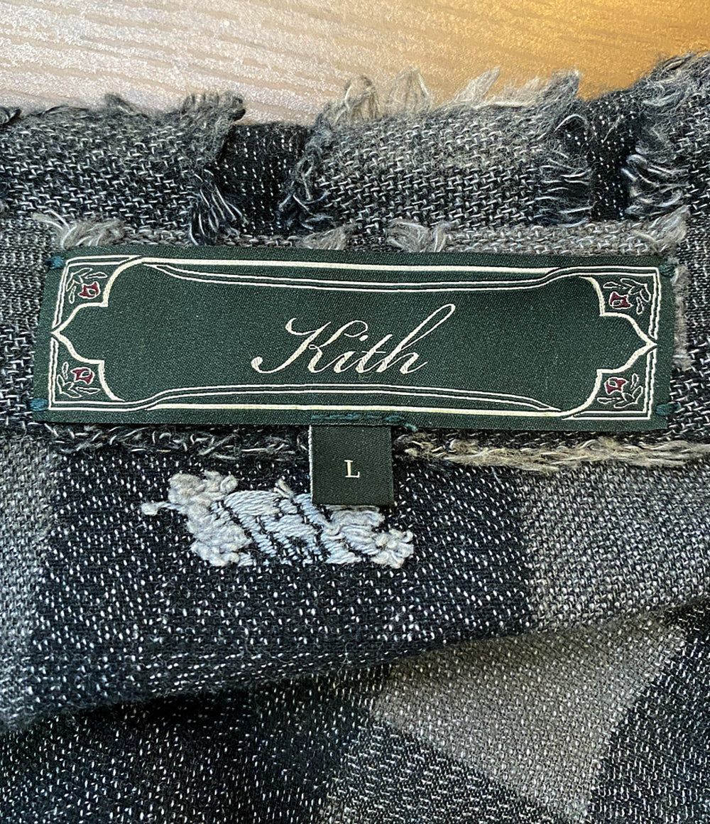 キス シャツジャケット Boxy Collared Overshirt 23aw メンズ SIZE L KITH