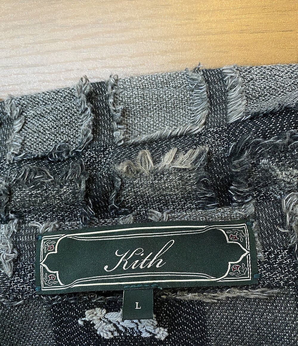 キス シャツジャケット Boxy Collared Overshirt 23aw メンズ SIZE L KITH