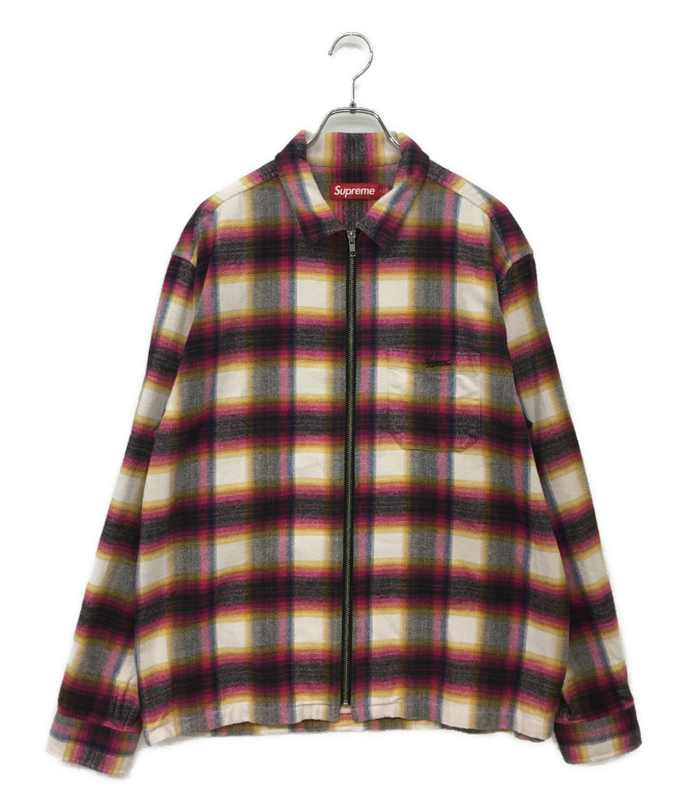 シュプリーム 美品 シャツジャケット plaid flannel shirt 24SS メンズ SIZE L Supreme