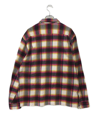 シュプリーム 美品 シャツジャケット plaid flannel shirt 24SS メンズ SIZE L Supreme