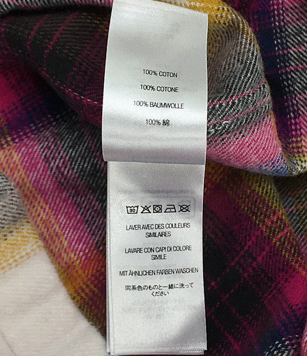 シュプリーム 美品 シャツジャケット plaid flannel shirt 24SS メンズ SIZE L Supreme