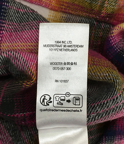 シュプリーム 美品 シャツジャケット plaid flannel shirt 24SS メンズ SIZE L Supreme