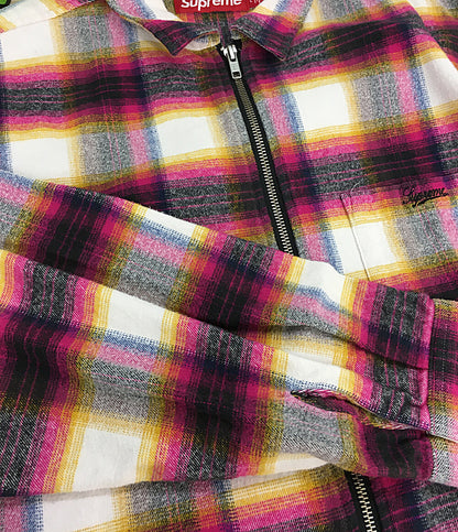 シュプリーム 美品 シャツジャケット plaid flannel shirt 24SS メンズ SIZE L Supreme