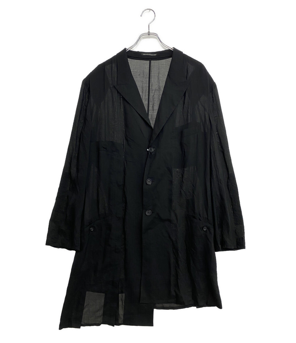 美品 YOHJI YAMAMOTO POUR HOMME ジャケット 80 MODAL LOAN ASYMMETRY JACKET 25SS HP-J30-233 メンズ SIZE 2 ヨウジヤマモトプールオム