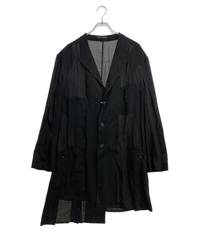 美品 YOHJI YAMAMOTO POUR HOMME ジャケット 80 MODAL LOAN ASYMMETRY JACKET 25SS HP-J30-233 メンズ SIZE 2 ヨウジヤマモトプールオム