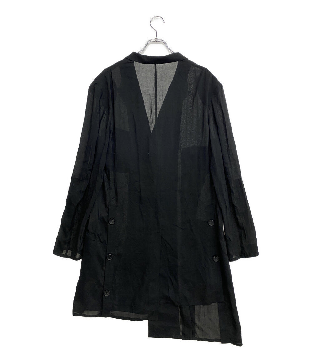 美品 YOHJI YAMAMOTO POUR HOMME ジャケット 80 MODAL LOAN ASYMMETRY JACKET 25SS HP-J30-233 メンズ SIZE 2 ヨウジヤマモトプールオム