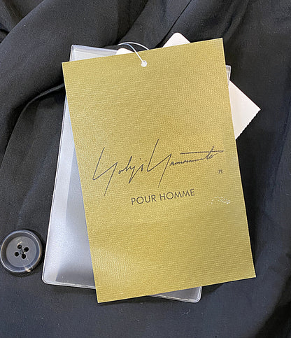 美品 YOHJI YAMAMOTO POUR HOMME ジャケット 80 MODAL LOAN ASYMMETRY JACKET 25SS HP-J30-233 メンズ SIZE 2 ヨウジヤマモトプールオム