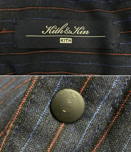 KITH キス ストライプダウンシャツジャケット 22AW メンズ SIZE S
