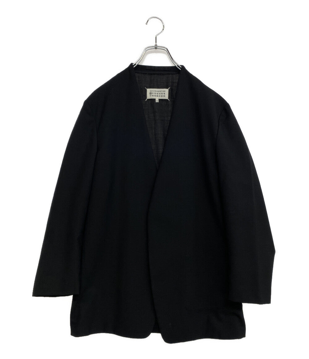 21ss Maison Margiela 10 ノーカラーウールジャケット Maison Margiela 10 ウールノーカラージャケット 21AW メンズ SIZE 46