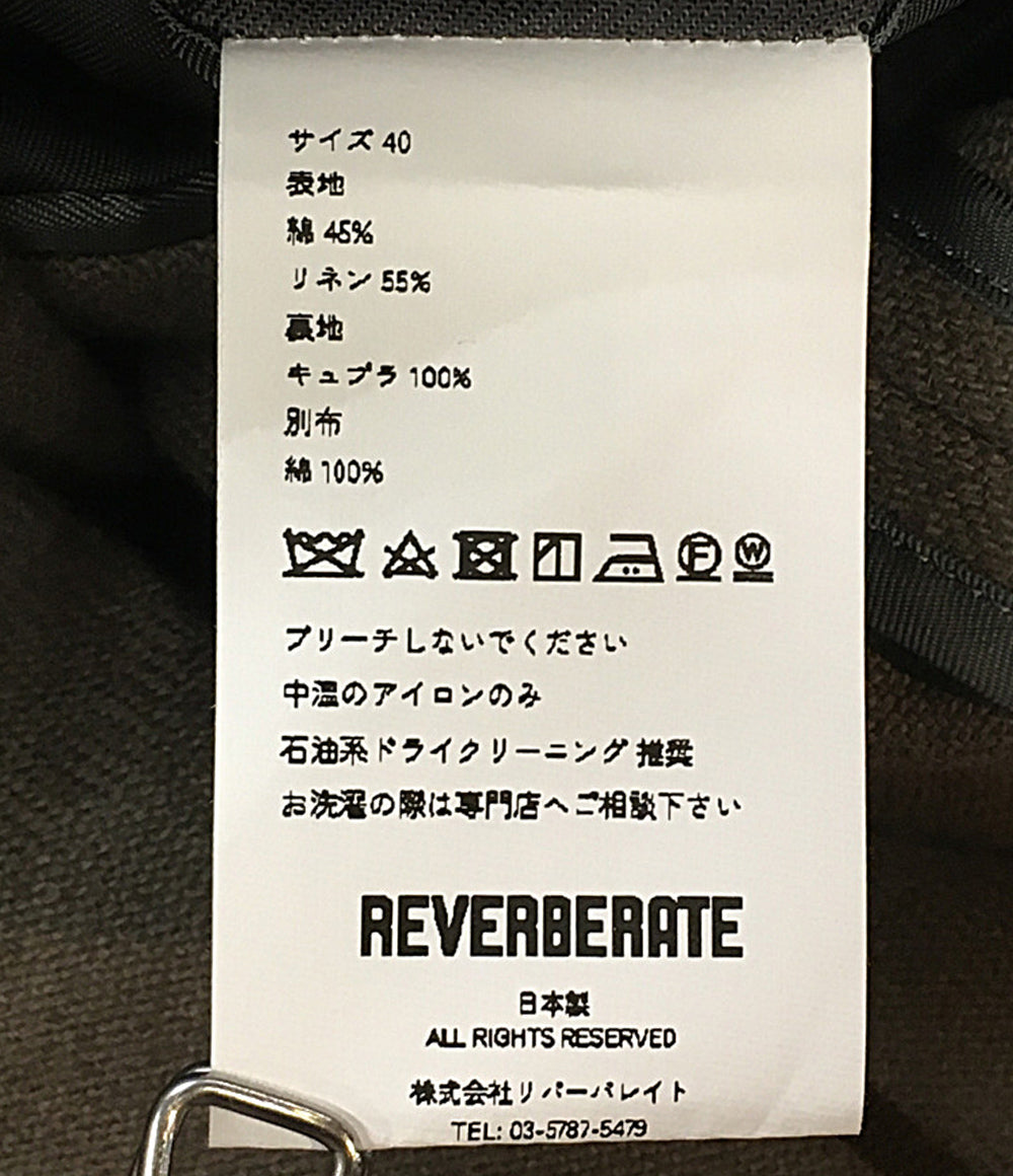 REVERBERATE リバーバレイト ロングテーラードジャケット メンズ SIZE 40