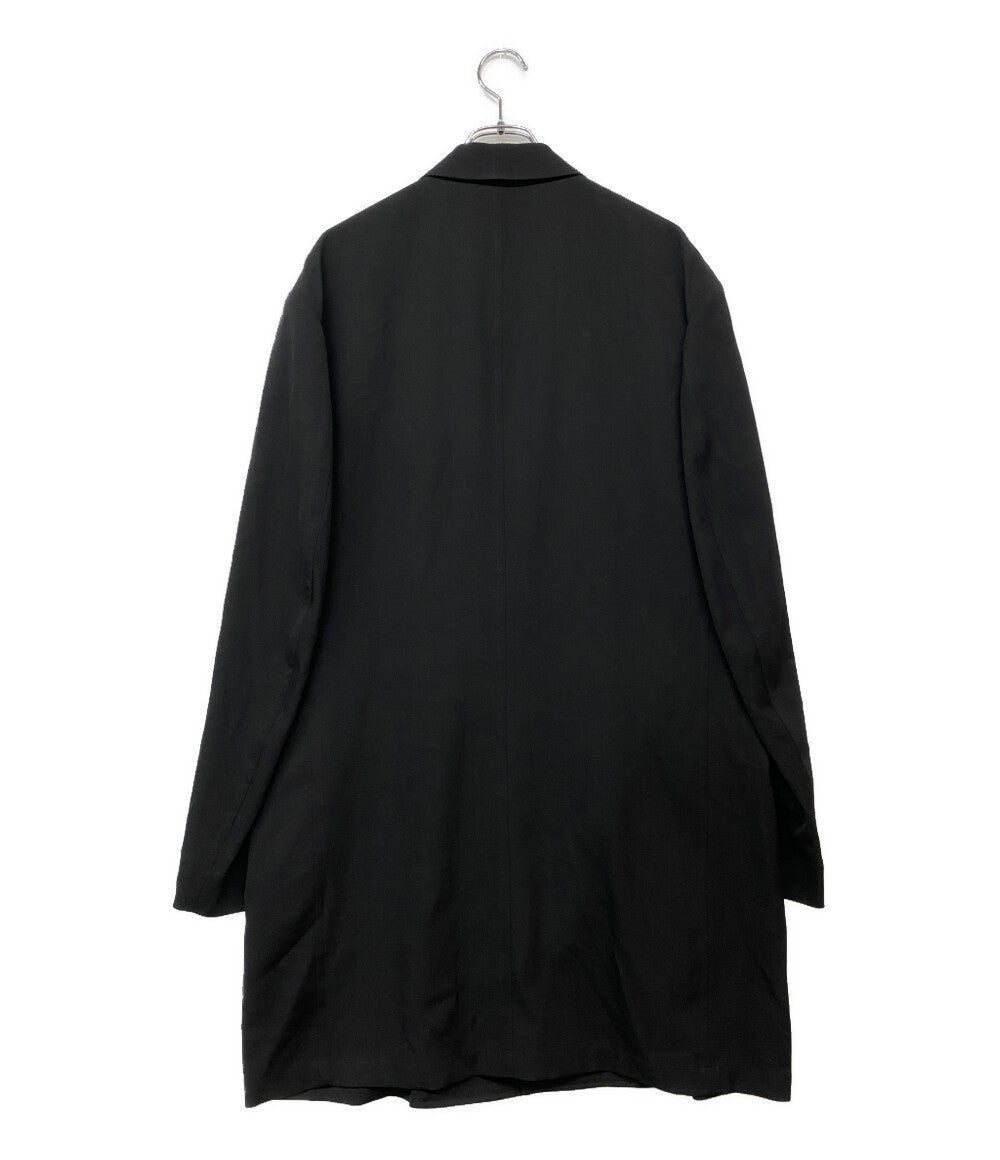 ヨウジヤマモトプールオム 美品 テーラードジャケット WOOL GABARDINE ASYMMETRY LAPEL JACKET 25SS HP-J07-100 メンズ SIZE 3 YOHJI YAMAMOTO POUR HOMME